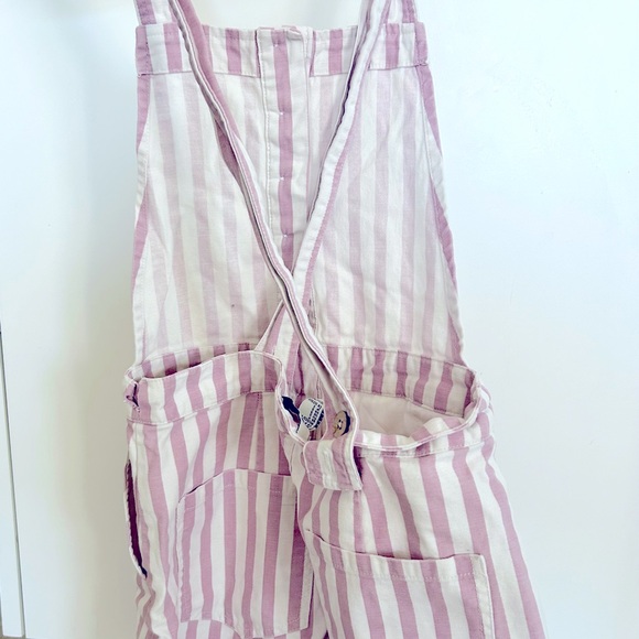 Striped Overall/Romper - Picture 2 of 9